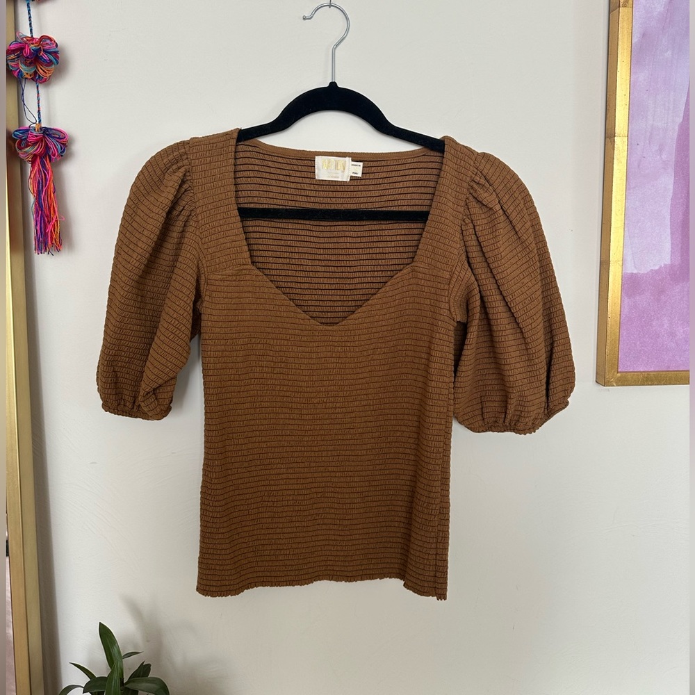 Nation LTD Bianca peasant tee